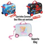 Mala Viagem Rodinhas Infantil Para Sentar Luxcel