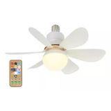 Ventilador de Teto Silencioso com Luminária LED e Controle Remoto