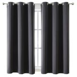 Cortinas Chrisdowa Grommet Blackout 2 Painéis 107x160cm Escuras