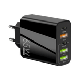 Carregador Turbo Pd 65w 5 Em 1 Fast Charge 3x Usb-a 2x Usb-c (bivolt)