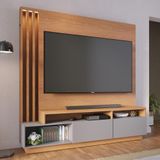 Home Theater 2 Portas Basculantes Com Led Humaitá Freijó Cinza Freijó Cinza