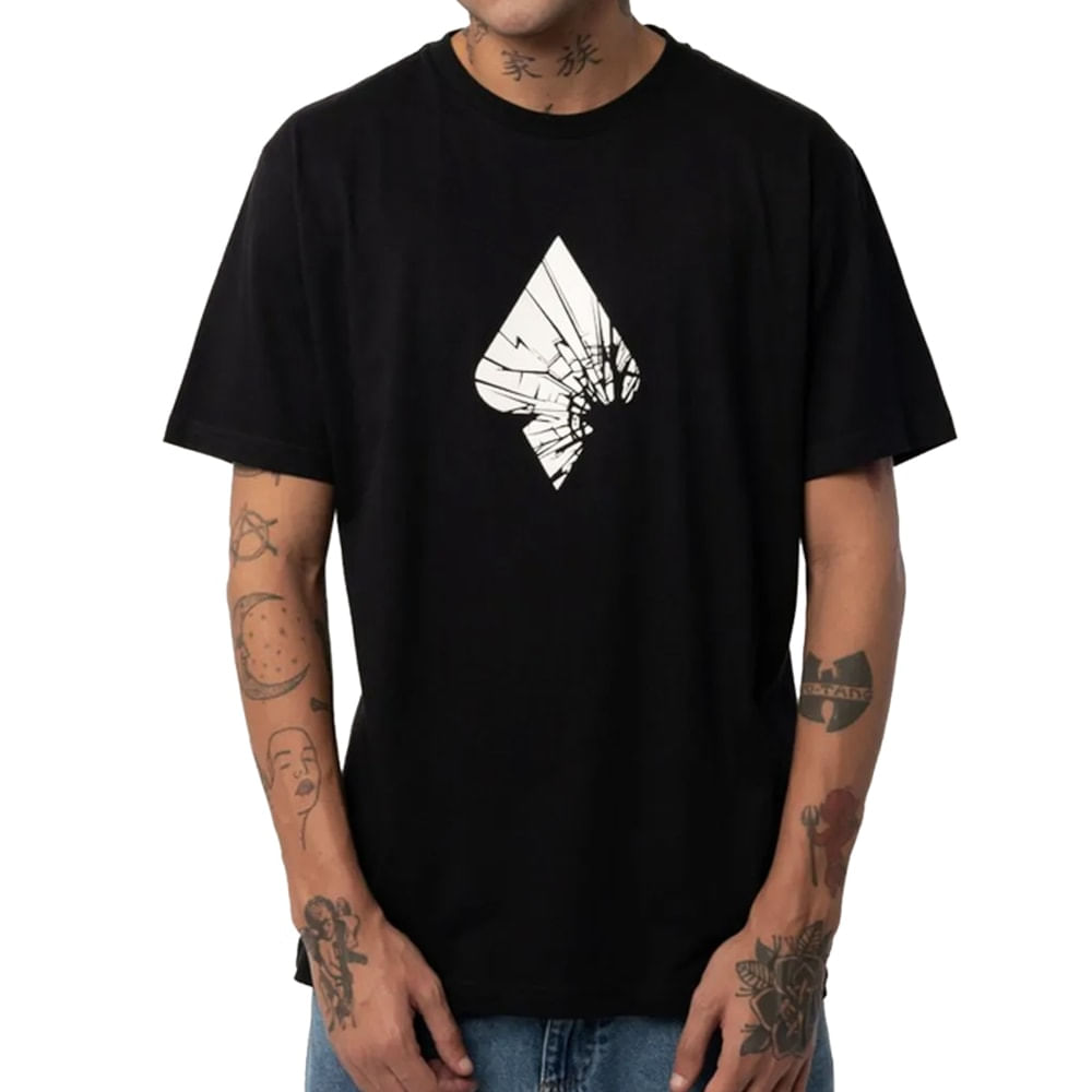 Camiseta Regular Mcd Espada Quebrada Preta