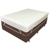 Pillow Top Viúva 200 Fios Premium 10cm 1200g-m 128x188cm Branco