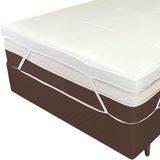 Pillow Top Solteiro 200 Fios Premium 10cm 1200g-m 88x188cm Branco