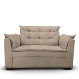 Sofá 2 Lugares Para Sala Moderno Confortável Tatiana Suede