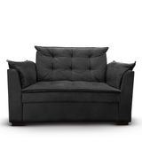 Sofá 2 Lugares Para Sala Moderno Confortável Stella Suede