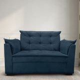 Sofá 2 Lugares Para Sala Moderno Confortável Zilda Suede