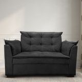 Sofá 2 Lugares Para Sala Moderno Confortável Zilda Suede