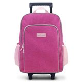 Conjunto Mochila Com Rodinhas Junior E Lancheira Térmica Pink