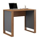 Mesa Para Computador Office Morada Amêndola Grafito Demóbile Amêndola Grafito