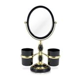 Espelho De Mesa Com Suportes Laterais Jacki Design Preto