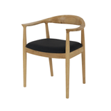 Cadeira Estofada Para Mesa De Jantar Cozinha Restaurante Com Braço Carolina The Chair Madeira