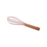 Batedor De Claras 24.5cm 1481 Silicone C- Cabo De Bambu Lyor