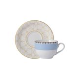 Xícara Com Pires Porcelana De Chá Voyage Geométrico Schmidt
