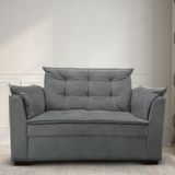 Sofá 2 Lugares Para Sala Moderno Confortável Aurora Suede