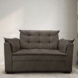 Sofá 2 Lugares Para Sala Moderno Confortável Aurora Suede