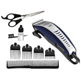 Maquina De Cortar Cabelo Mondial Lâminas Em Aço Inox 4 Pentes