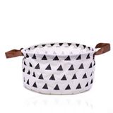 Cesta Multiuso Organizador Triângulos Branco 15x26x26 Cm