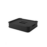 Cesta Maxi Com Tampa Preto Fit Coza 38 X 31,6 X 8,4 Cm Preto Coza