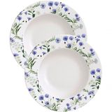 Kit Jogo Prato Raso Jantar 8 Pessoas 8pçs Ana Alice 27,5cm