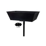 Lixeira de Rua Modelo Retangular 60cm