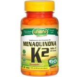 Vitamina K2 Menaquinona Mk7 60 Cápsulas Unilife