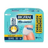 Fralda Geriátrica Bigfral Roupa Íntima Moviment G/xg 32 Unidades
