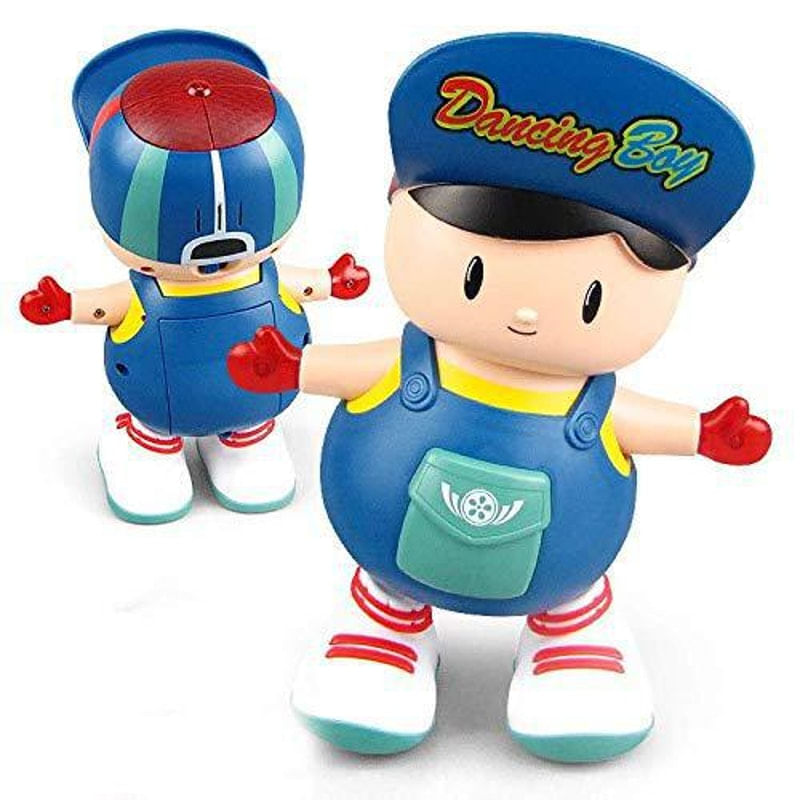 Brinquedo Infantil Boneco Menino Dançarino Com Música Luz