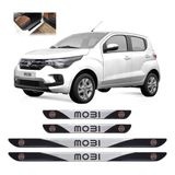 Soleira Porta Fiat Mobi 2017 A 2020 4 Peças Resinado Sr01012