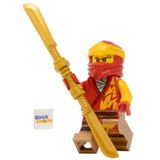 Minifigura Lego Ninajgo Core Kai Com Espada Dourada De Lâmina Dupla