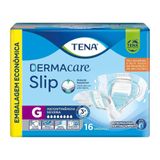 Fralda Descartável Geriátrica/adulto Tena Slip Dermacare Tamanho G 4 Pacotes Com 16 Unidades
