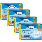 Fralda Geriátrica Tena Slip Dermacare Tamanho M - 4 Pacotes Com 16 Tiras