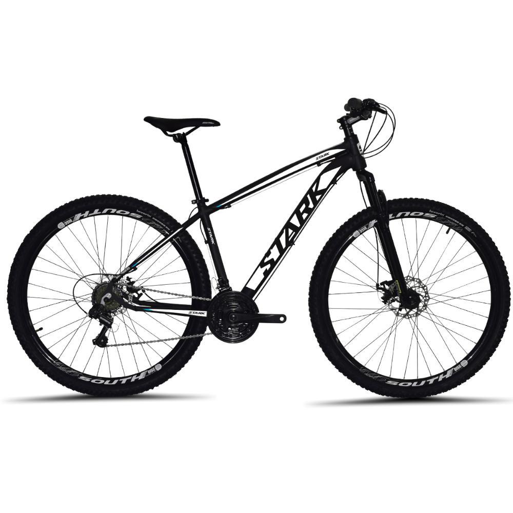 Bicicleta Aro 29 South Stark 24 Marchas Aluminio Freio A Disco - Preto+branco - 19