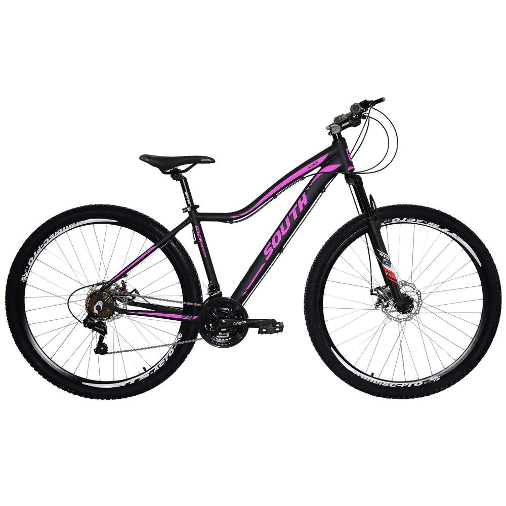 Bicicleta South Schon - Aro 29 - 24 Marchas - Freios A Disco - Câmbios Shimano - Rosa 17