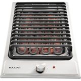 Cooktop Elétrico Inox Barbecue Com Grelha Em Ferro Fundido