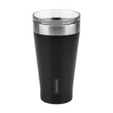 Copo Térmico Tramontina Exata Em Aço Inox Preto Com Tampa 550 Ml