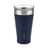 Copo Térmico Tramontina Exata Em Aço Inox Azul Com Tampa 550 Ml