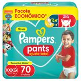 Fralda Pampers Pants Ajuste Total Xxxg Com 70un