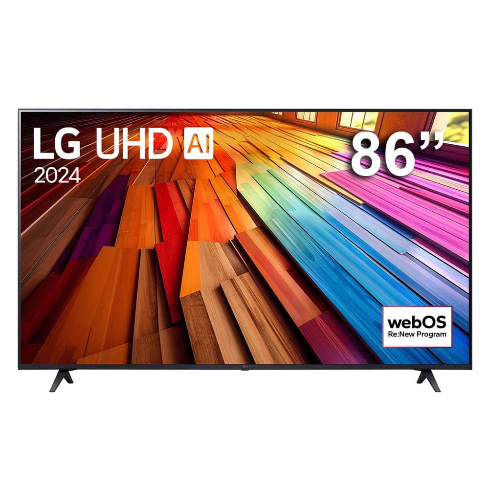 Smart Tv 86 Ultra Hd 4k Lg Lcd 86ut8050psa Com Processador A5 Ger7 Ai, Alexa, Chromecast Integrado, Otimizador De Jogos, Webos, Wi-fi E Usb