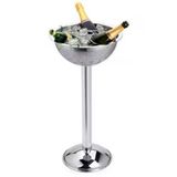 Champagneira Com Grelha E Pedestal Forma 2090 Em Aço Inox - 6 L