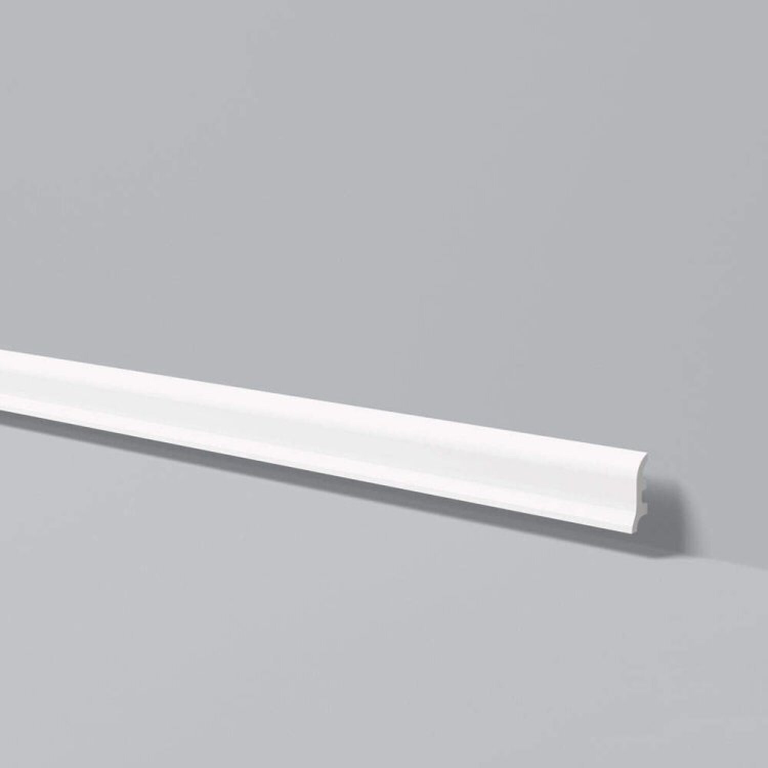 Kit Com 20 Barras Rodapé Gart De Poliestireno Fl3 17mmx6cm Metro Linear 7,32m Branco