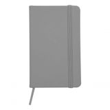 Caderneta Tipo Moleskine Agenda Escrever Estudar 13x8 Bolso Cinza Claro