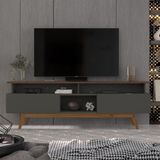 Rack Para Tv Até 70 Polegadas 2 Gavetas Grécia 180cm Cinza