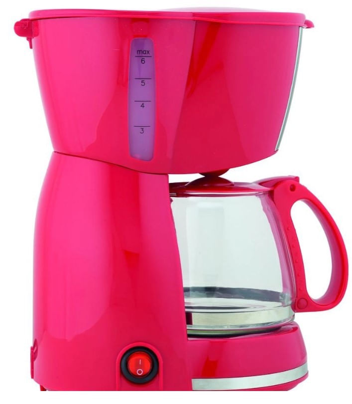 Cafeteira Eletrica Britania Faz 15 Xicaras Red Compact Luxx 550w