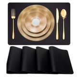 24 Jogos Americanos Mesa Jantar Impermeável + Porta Copos