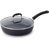 Frigideira Antiaderente T-fal Experience De 26 Cm Com Tampa De Indução Preta