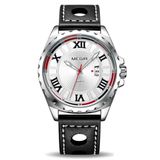 Relógio Masculino Esportivo De Pulso Casual De Quartzo Data Automatica Impermeavel Branco