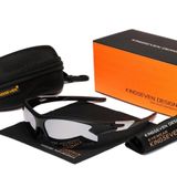 Óculos De Sol Unissex Esportivo Ciclismo Proteção Uv400 Polarizado Prata