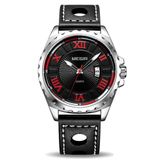 Relógio Masculino Esportivo De Pulso Casual De Quartzo Data Automatica Impermeavel Preto