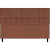 Cabeceira Decorativa Florem Para Cama De King 195 Cm Terracota, Suede